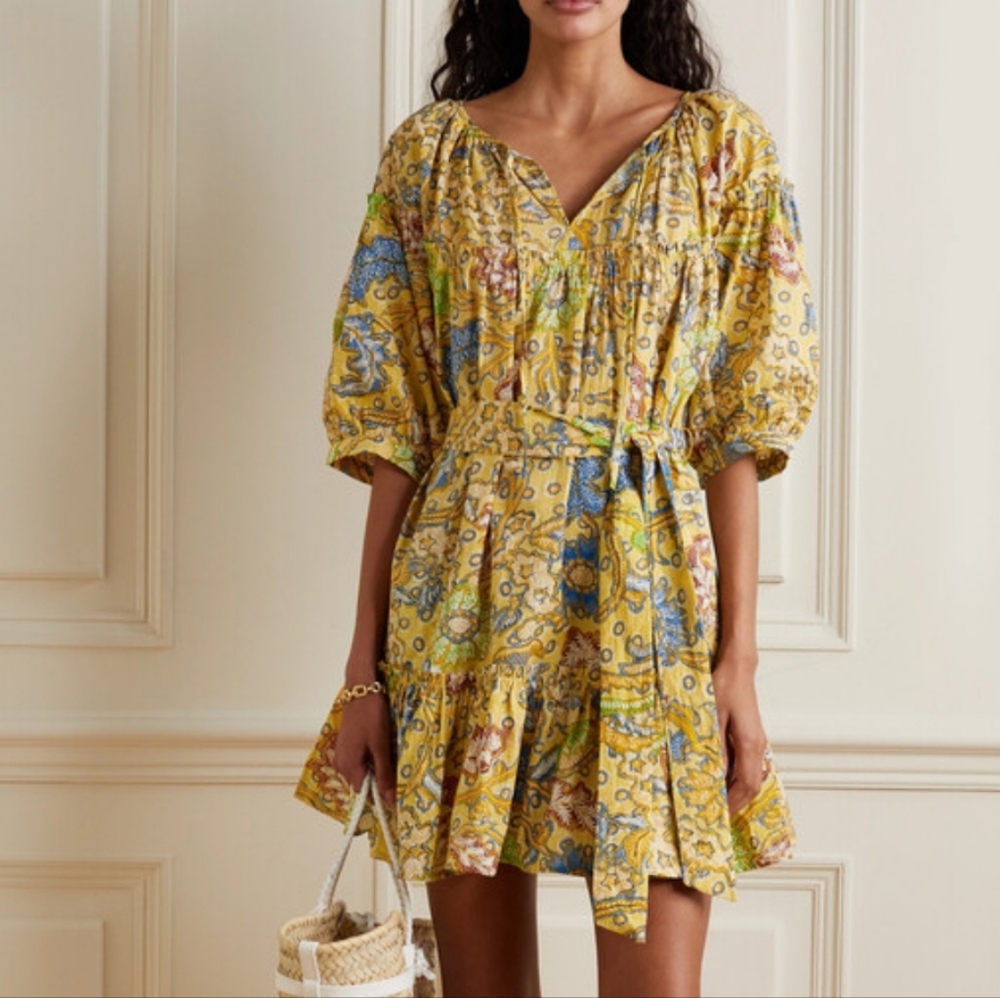 Suzie Kondi  Ruffled Midi Dress